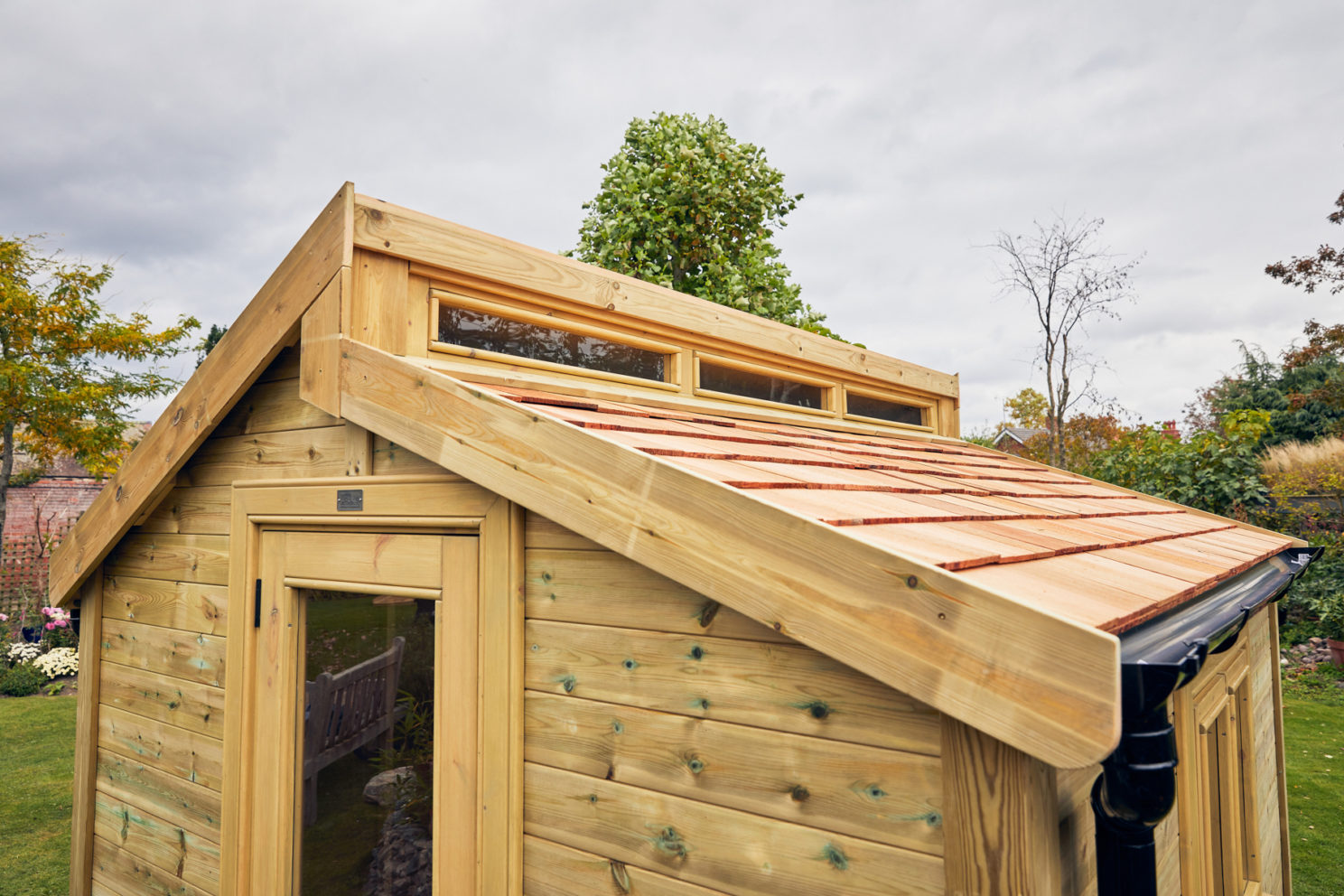 Modern shed with sleek angles