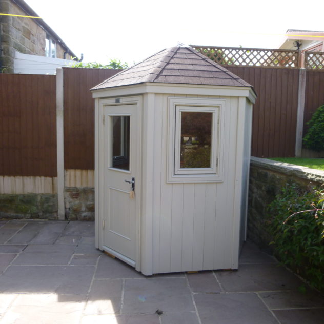 6ft Hexagonal shed with felt shingled roof