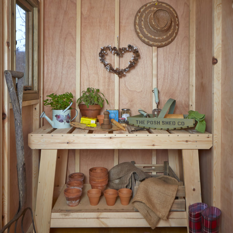 Wooden Potting Bench