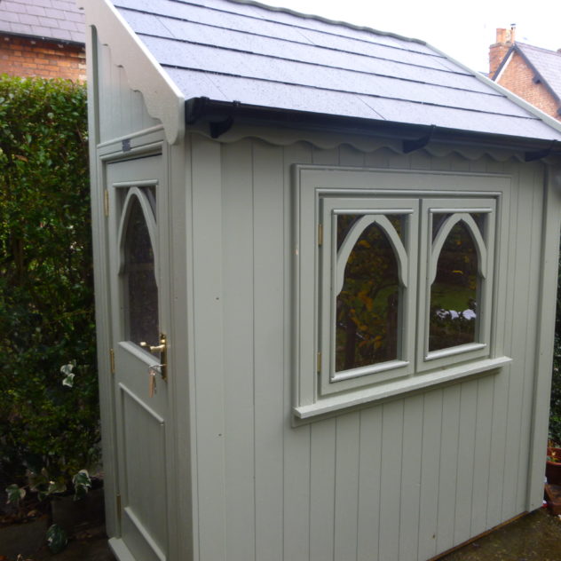 Half shed with slate roof