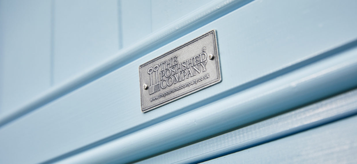 The Posh Shed Company plaque