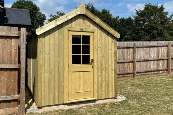 A Large Garden Shed on a Concrete Base