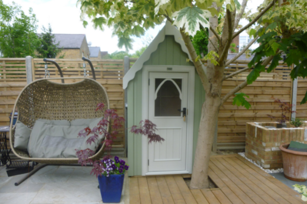 A Smaller Shed will sit Happily Upon a Level Decked Shed Base