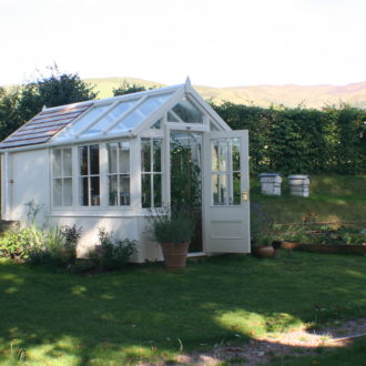 Posh Shed with Greenhouse