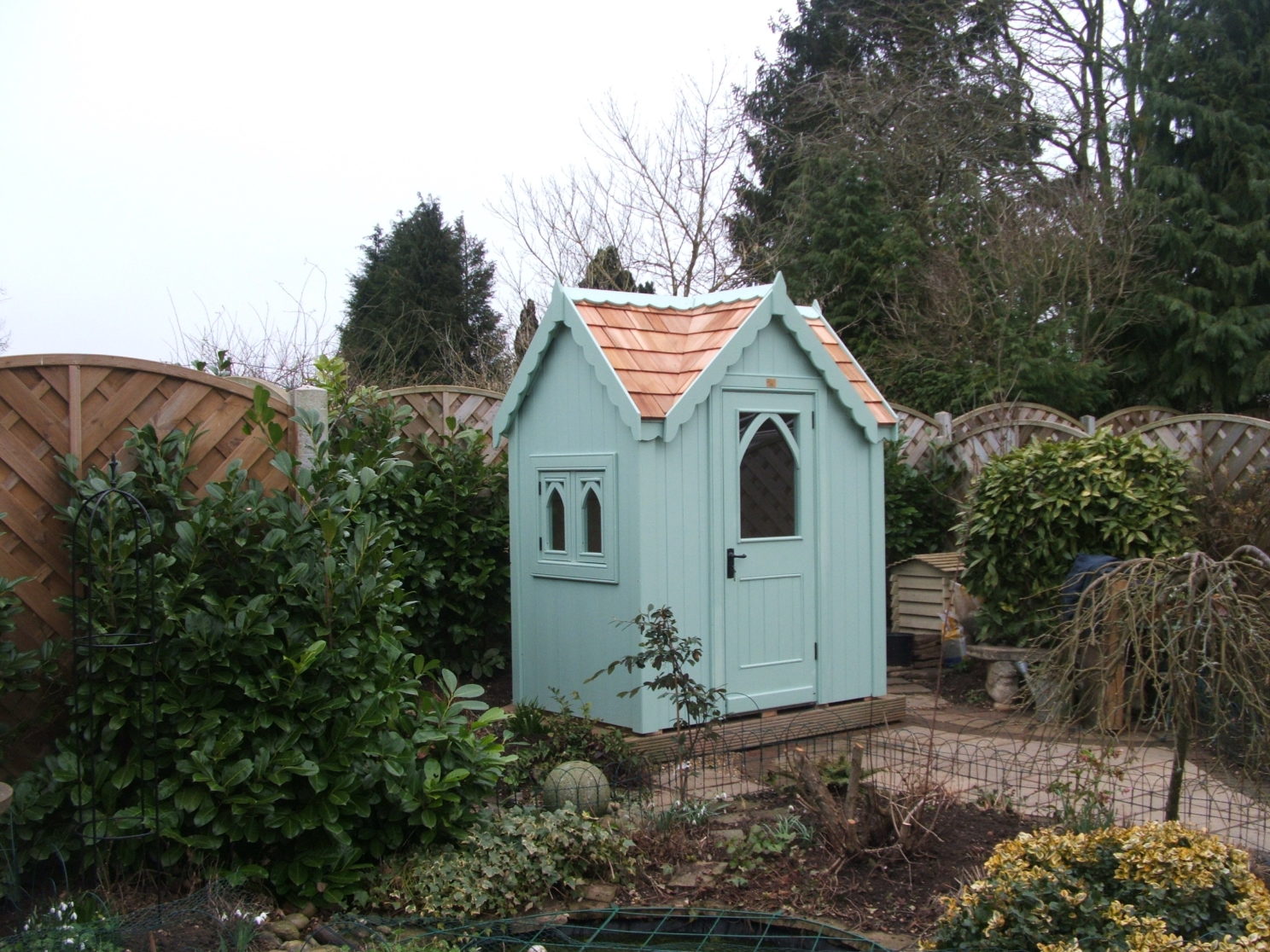 Gable roof posh garden shed