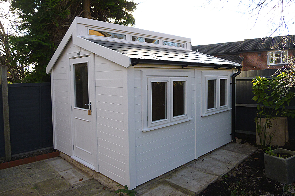 Contemporary Shed with Additional Window