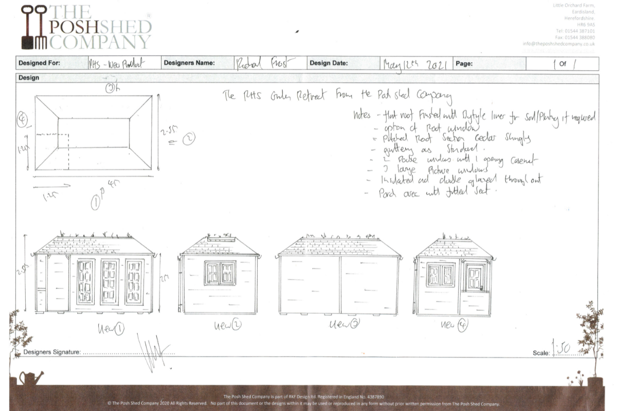 Plans for a new garden shed
